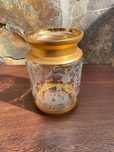 Bomboneira Cristal Boémia Checoslováquia Prata Javali Séc XIX/XX 26 cm
