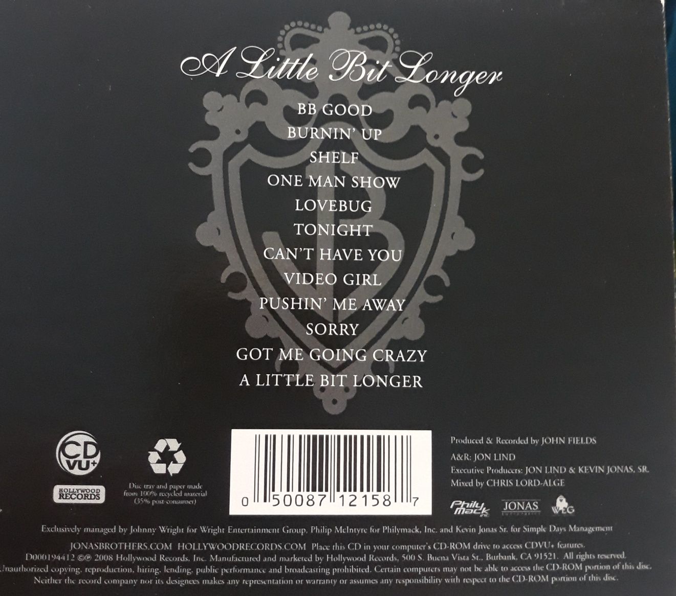 CD Jonas Brothers - A Little Bit Longer (Edição Especial Digipack)