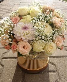 Flower Box, dzień mamy, Prezent, urodziny, ślub, bukiet, flowe