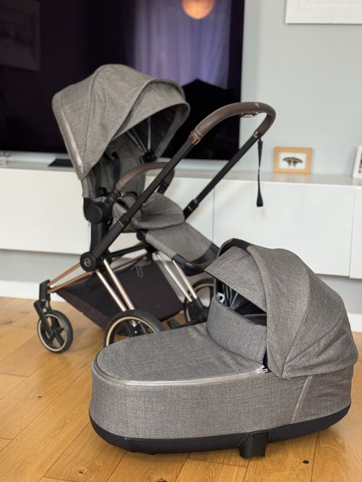 Wozek cybex priam 3.0 rose gold szary manhattan grey 2w1