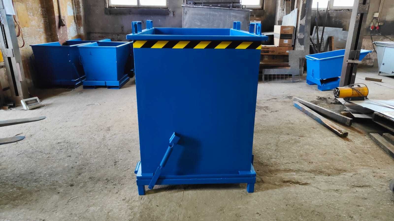 Kontener, opuszczane dno, wózek widłowy PMDC 1,4 m3