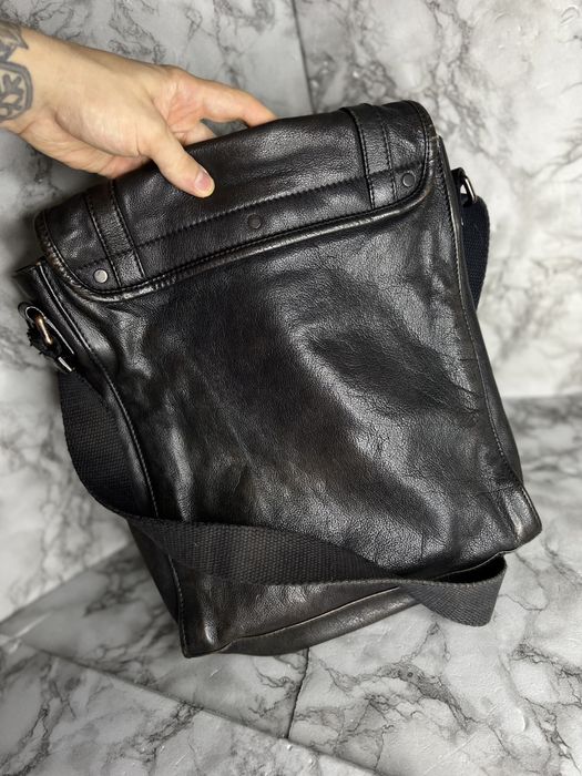 Мессенджер кожаная сумка через плечо Burberry оригинал винтаж