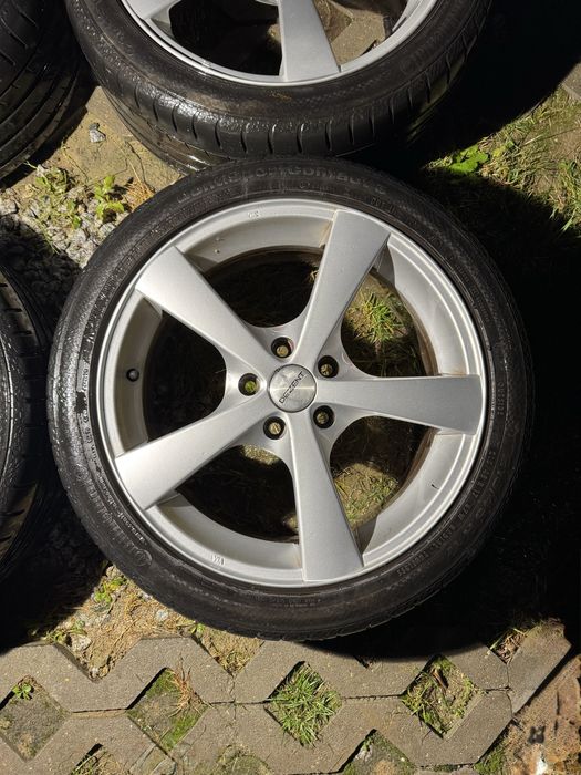 Felgi 5x112 Opony 215/45/17 VW Golf Passat Seat Leon Skoda Audi A3 A4