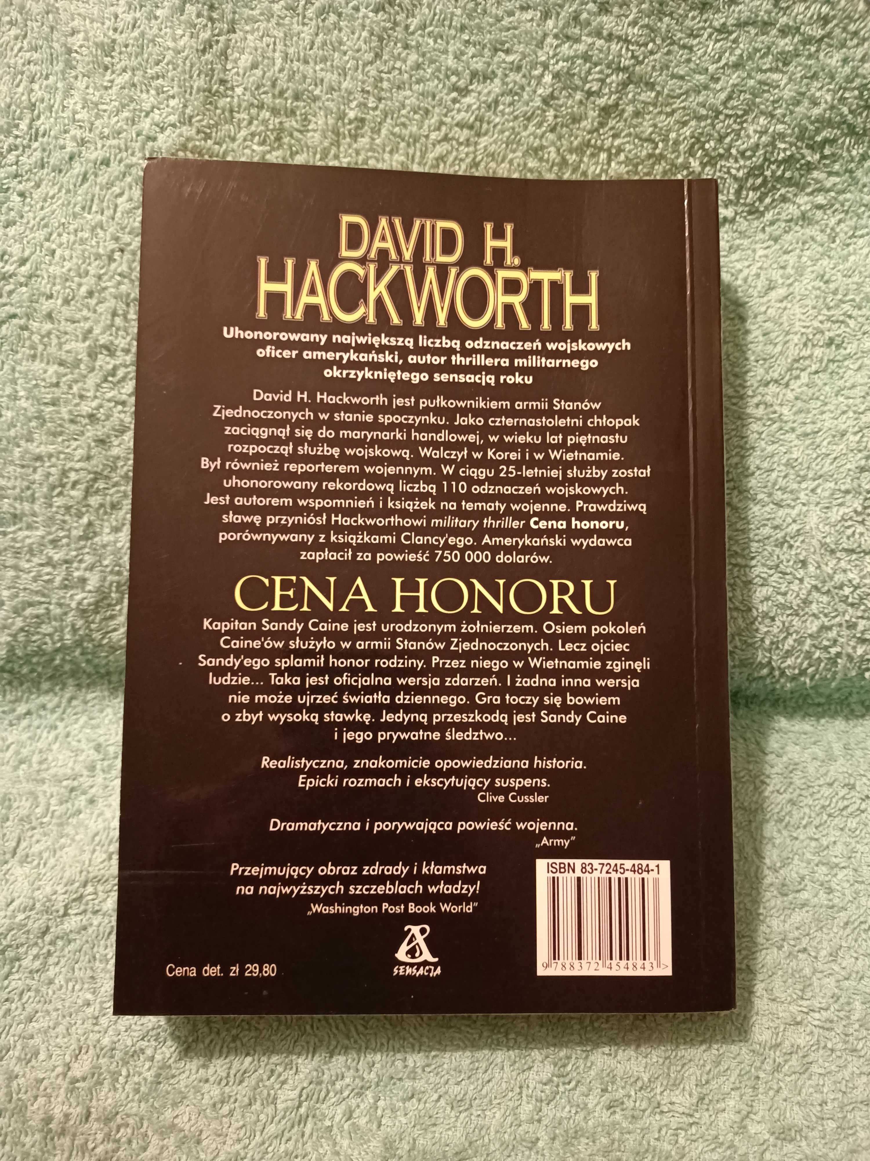 Cena honoru - Hackworth D.