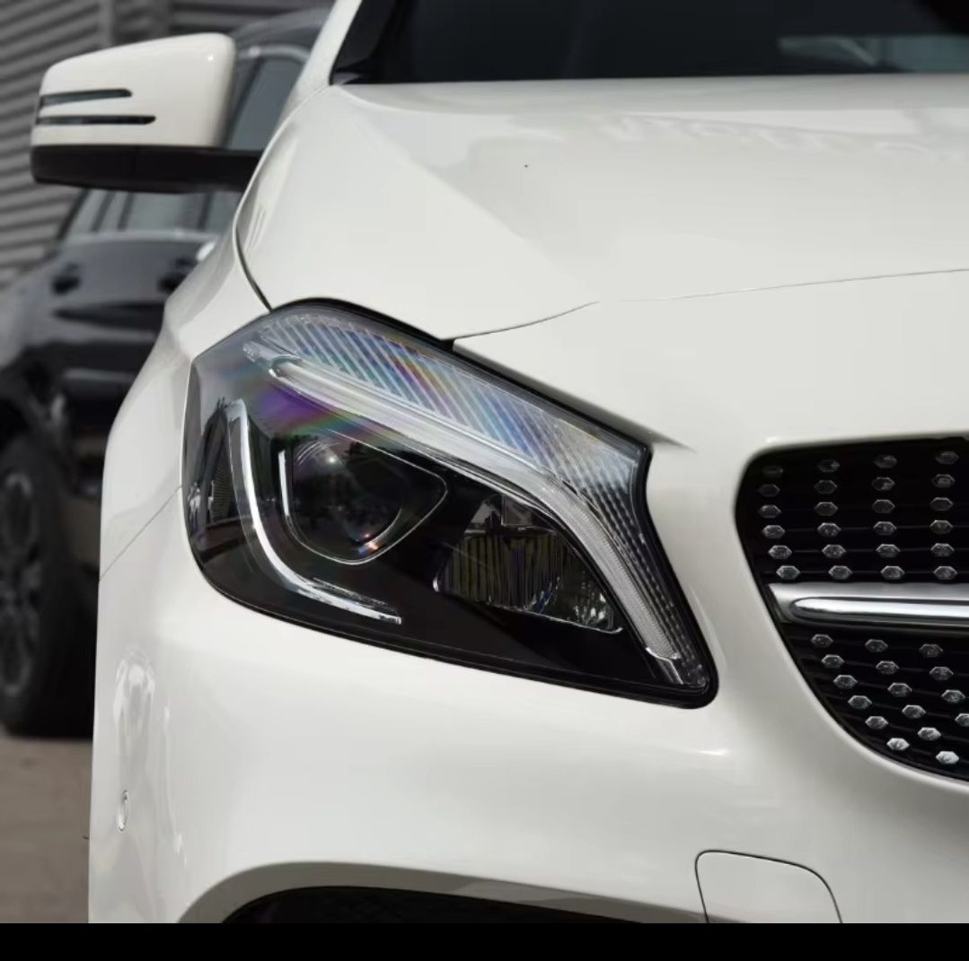 Vidro capa lente farol ótica mercedes classe A w176 facelift