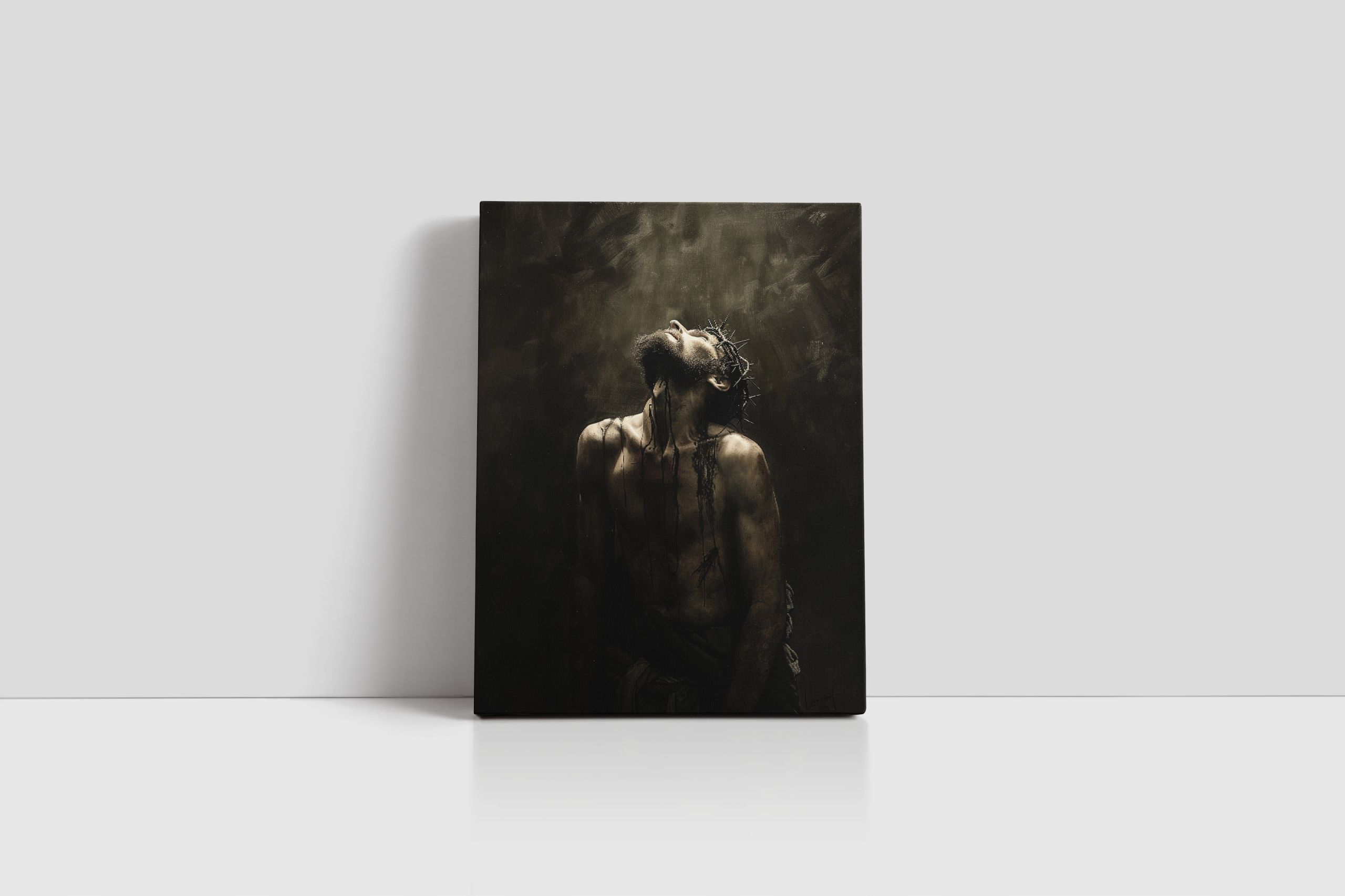 Obraz na płótnie: Jezus Chrystus w koronie cierniowej 30x40 cm