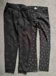 Spodnie dresowe 8-9lat 2szt legginsy H&M 134 140