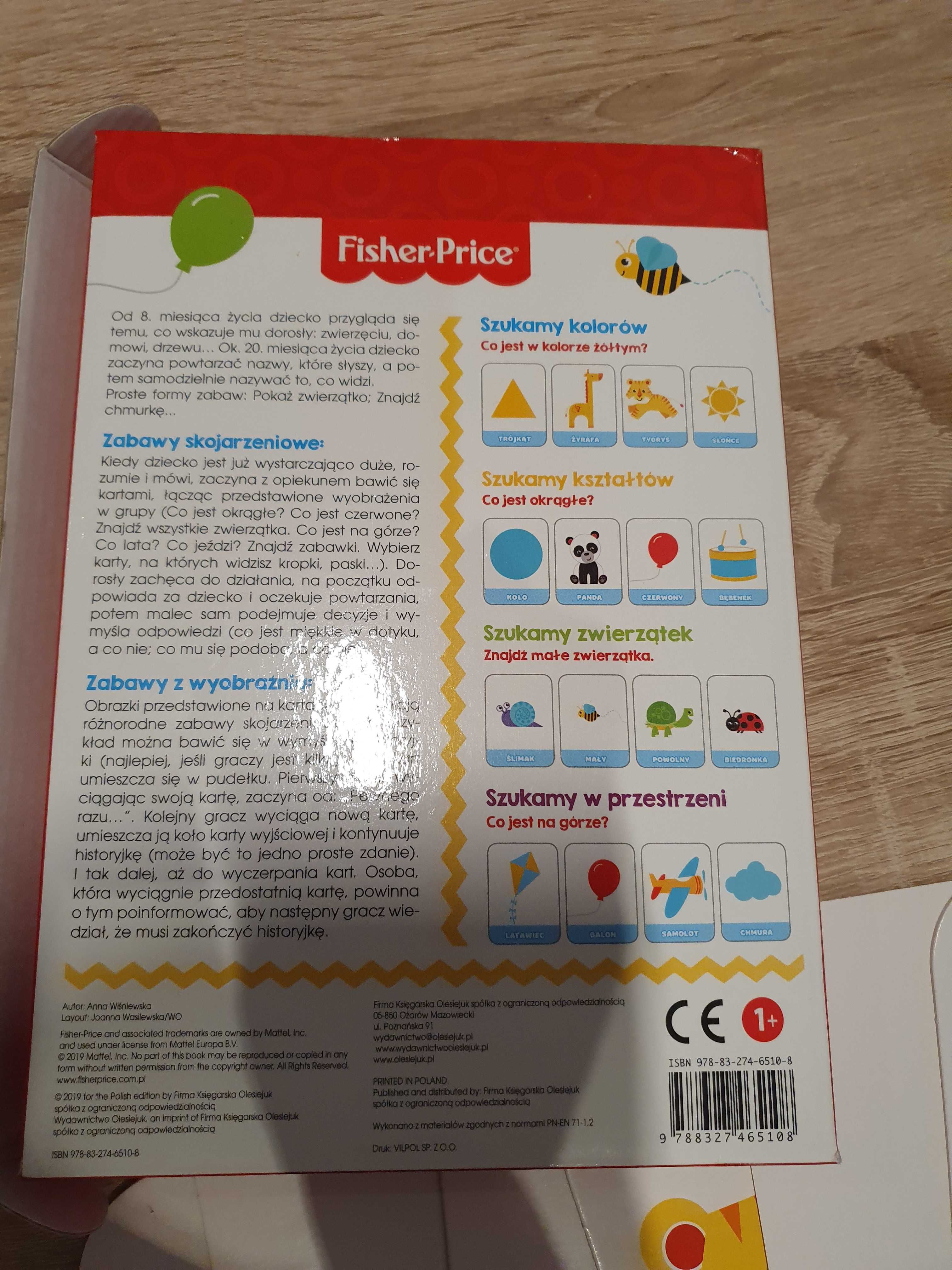 Fisher Price Poznaję Świat, karty,zabawka