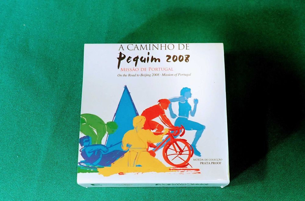 Moeda 2.5 Euros 2008 Jogos Olímpicos de Pequim Prata  Proof