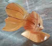 Сувенир фигурка статуэтка подарок рыба золотая рыбка оникс