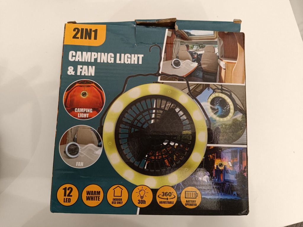 Wentylator lampa LED