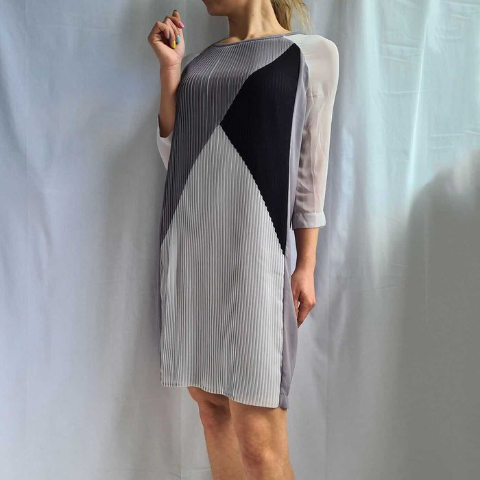 Стильное серое платье плиссе Rosemunde Copenhagen XS S