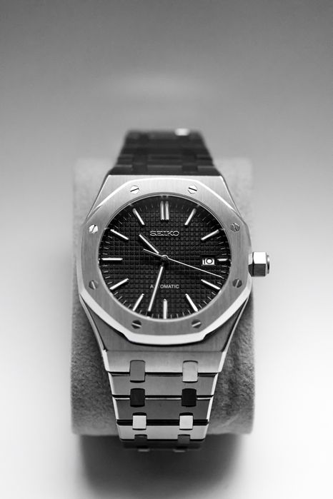 Zegarek Custom Seiko Mod Royal Oak Black