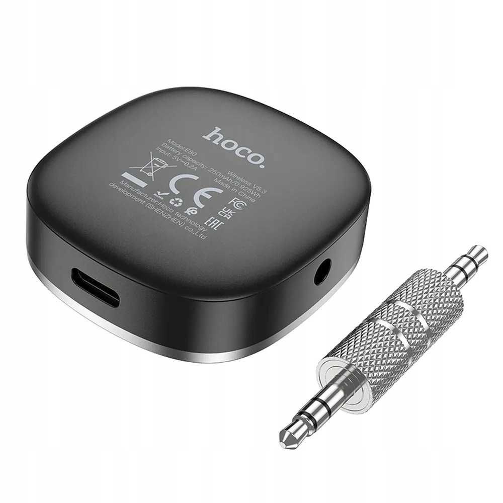 HOCO adapter AUX odbiornik BLUETOOTH  jack 3,5 mm TRANSMITER