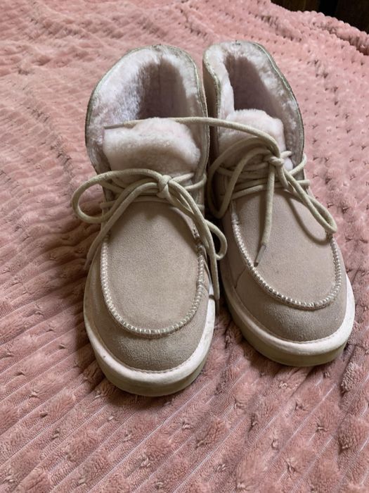 Женские уги натуральный замш и мех