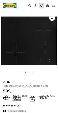 Płyta indukcyjna Ikea Vilsta