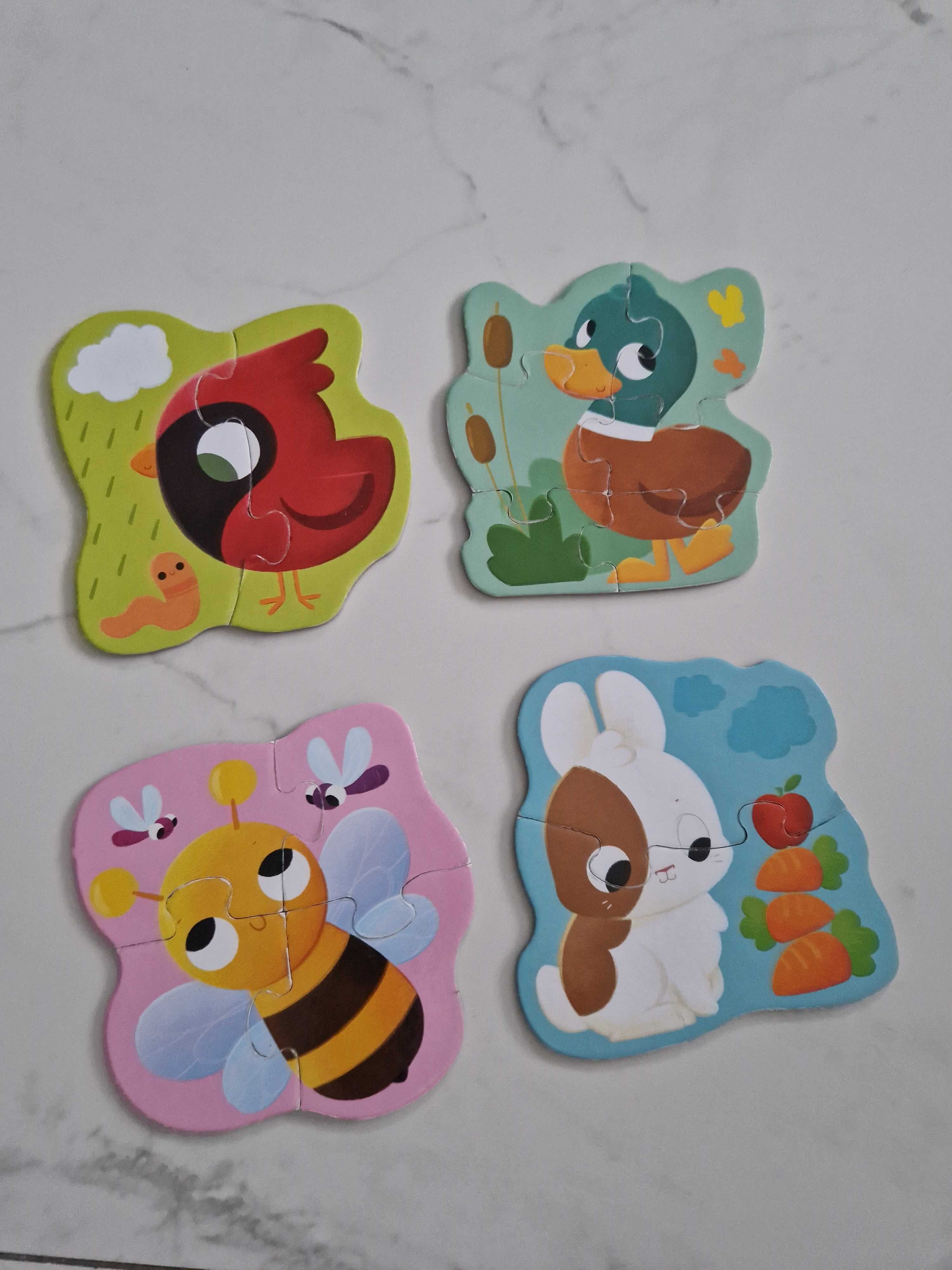 Puzzle dla 2 latka 4w1 + gratis