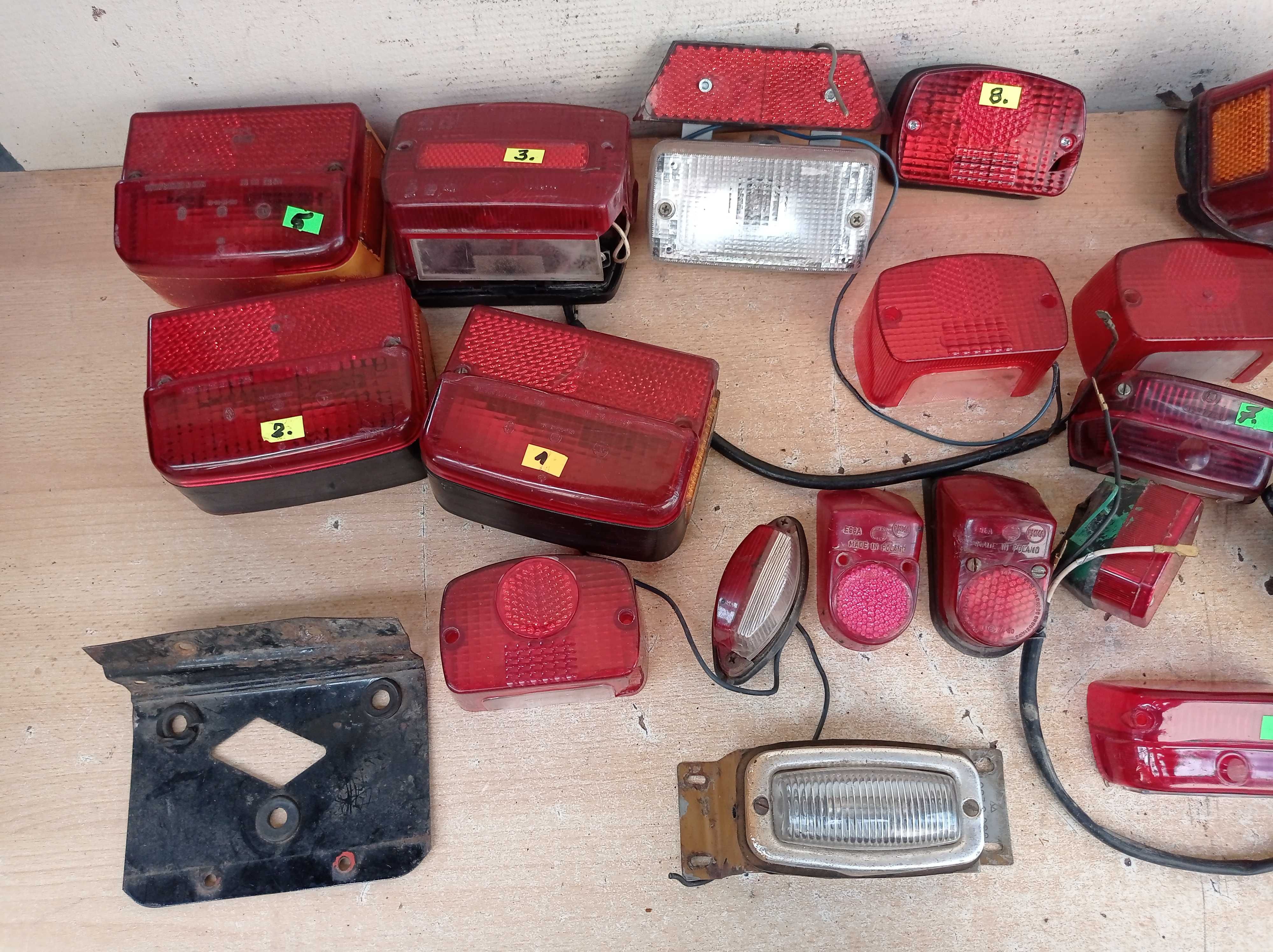 Lampy tył - szkła - WSK - Jawa - SHL - Romet - motorynka (5.6)