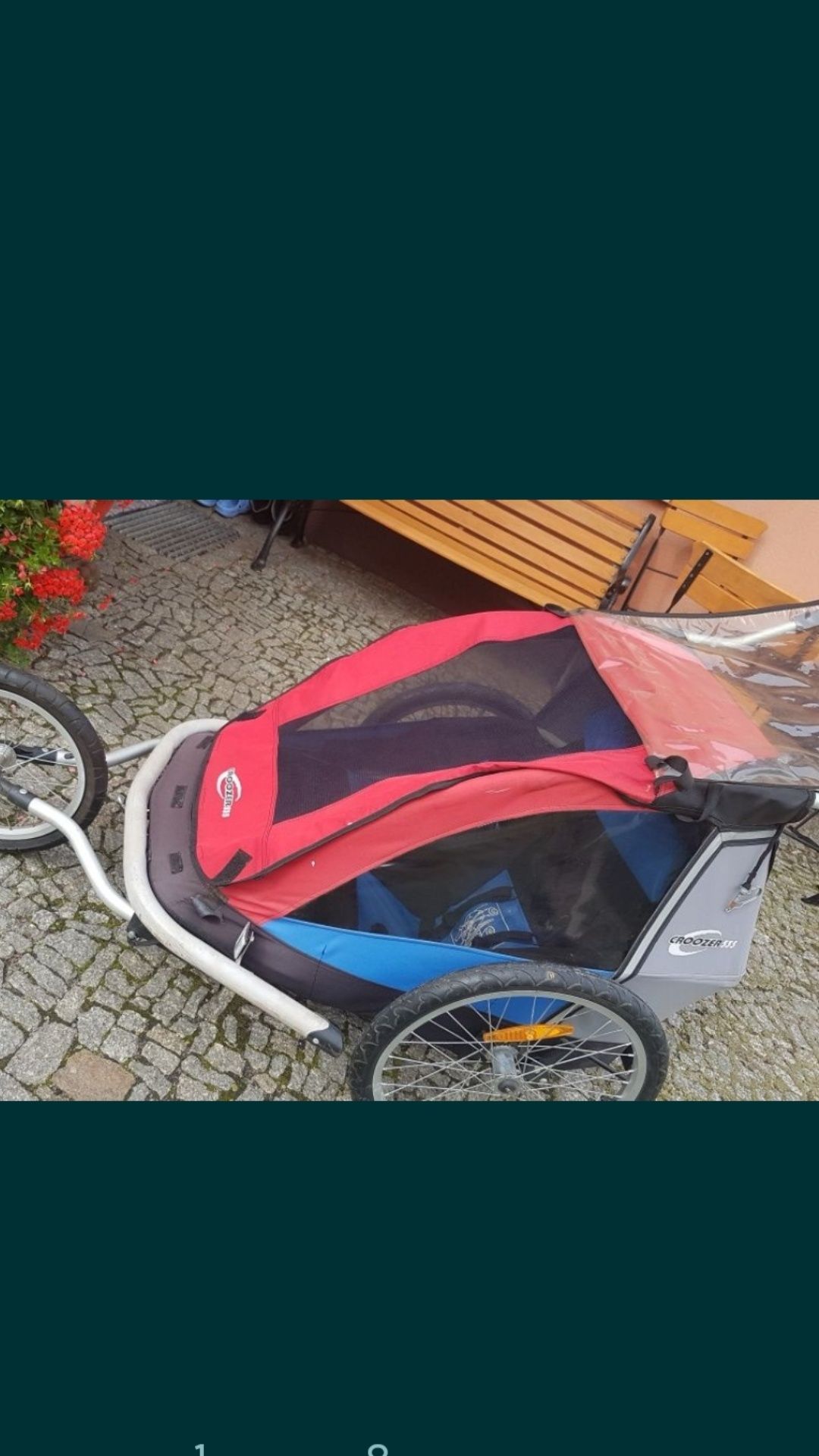 Croozer 535 kid for 2 przyczepka rowerowa riksza wózek 3w1