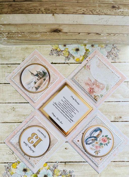 Exploding box pamiątka ślub wesele