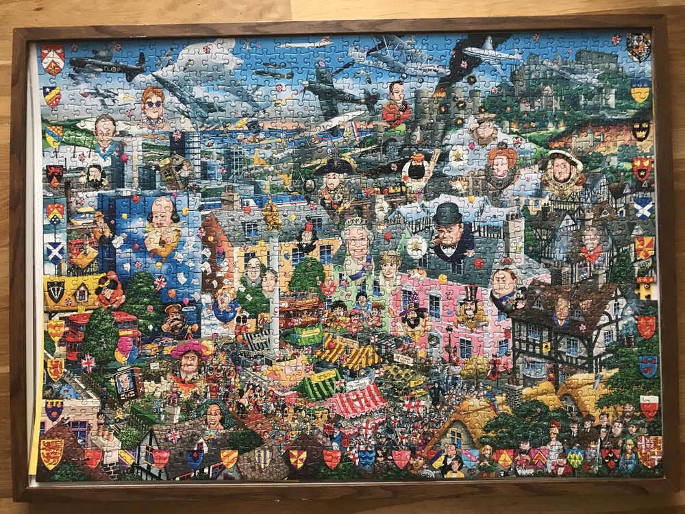 Mike Jupp’s I love Great Britain puzzle 1000 elementów brak jednego