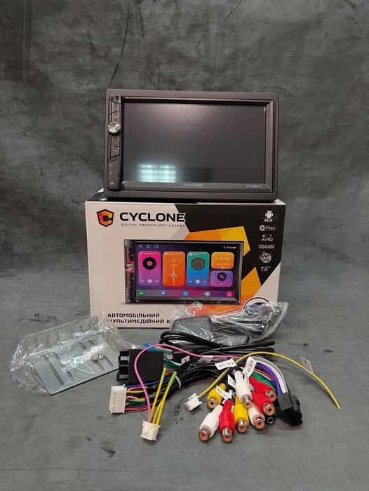 Автомагнітола 2Din Cyclone MP 7086 V3 2/32GB CARPLAY ANDROID AUTO
