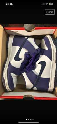 Nike Dunk High court purple