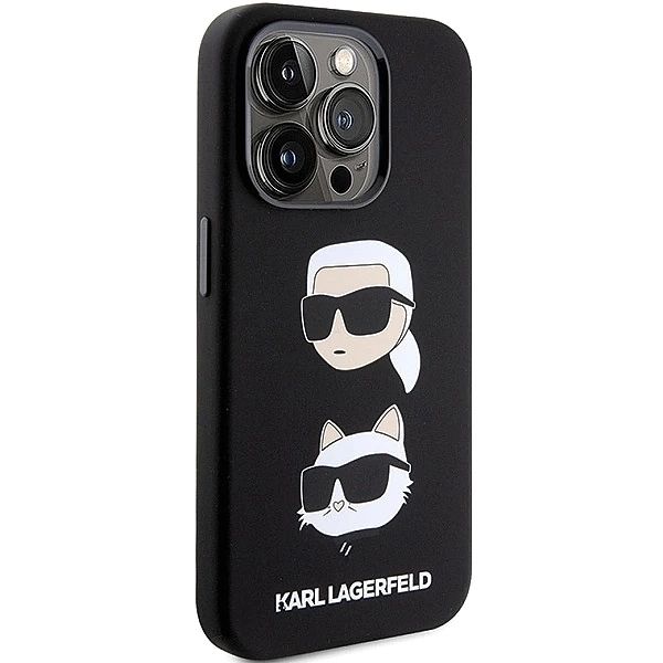 Etui Karl Lagerfeld Silicone Karl&Choupette Head na iPhone 15 Pro Max