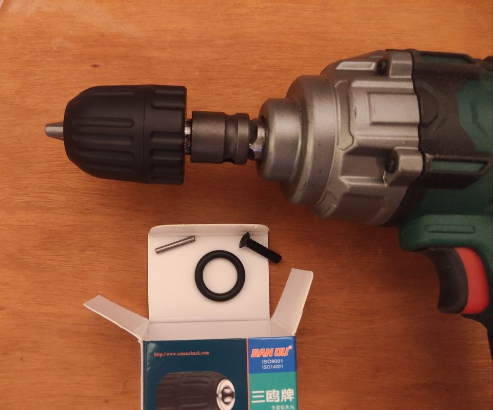 Bucha universal com adaptador para pistola de impacto Parkside