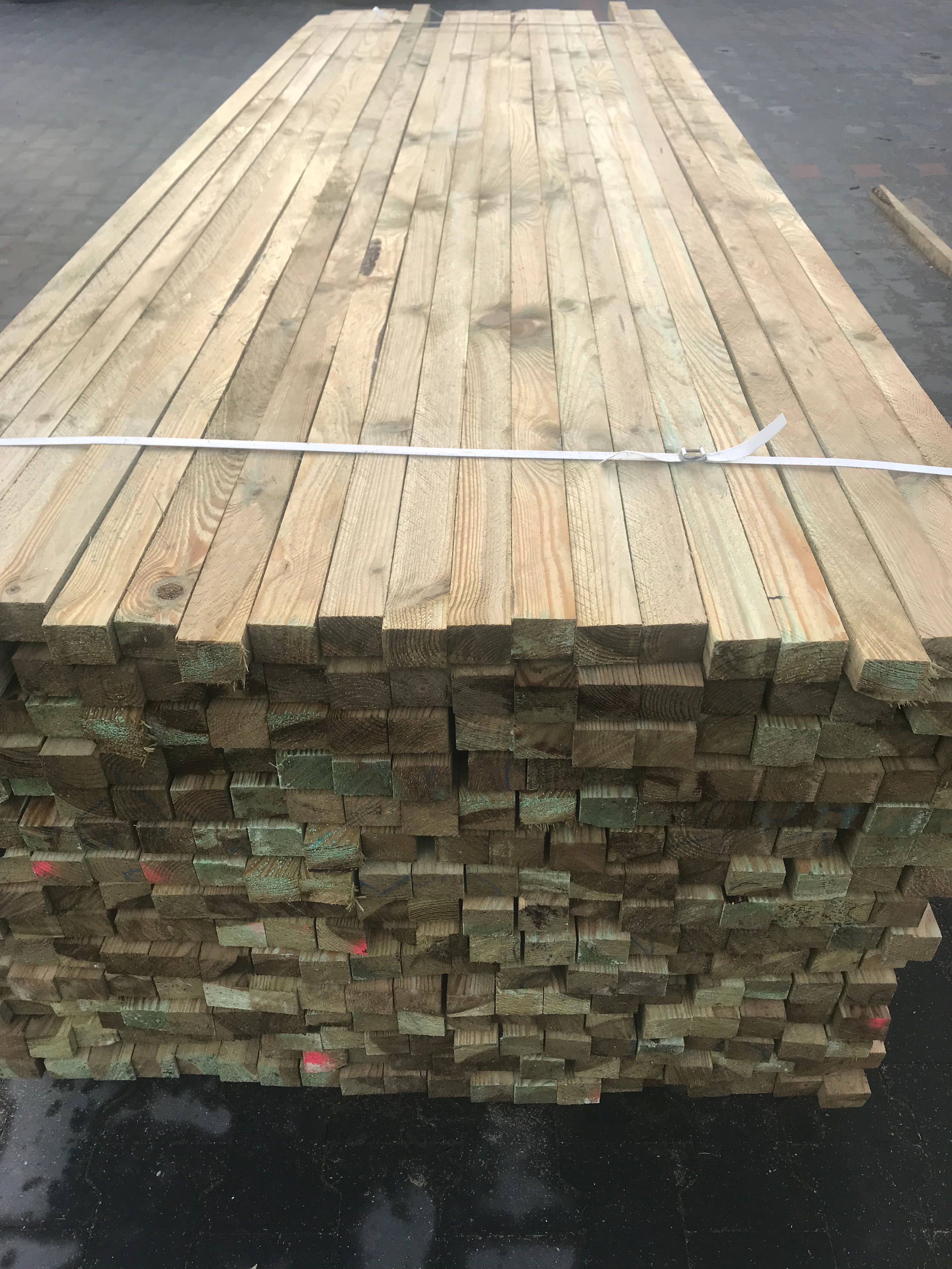 Łata 5x4, kontr-łata 5x2,5 impregnowana lub suszona