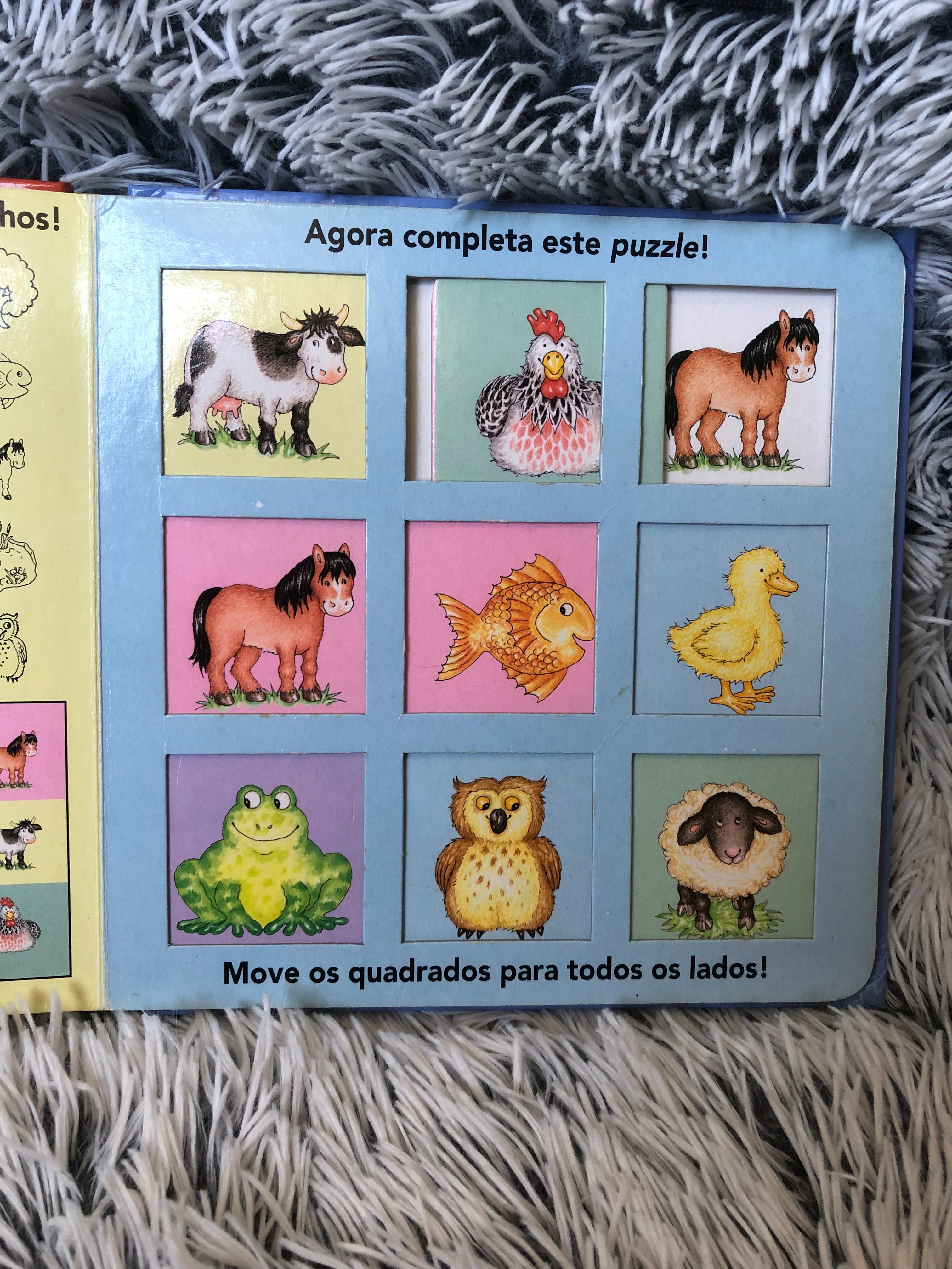 Livro “A minha quinta” com puzzle