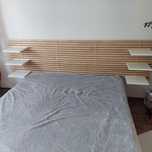 Ikea rama łóżka z zagłówkiem.