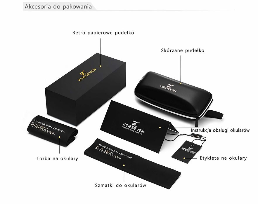 Okulary przeciwsłoneczne Polaryzacyjne HD Aviator. Sportowe. Pilotki.