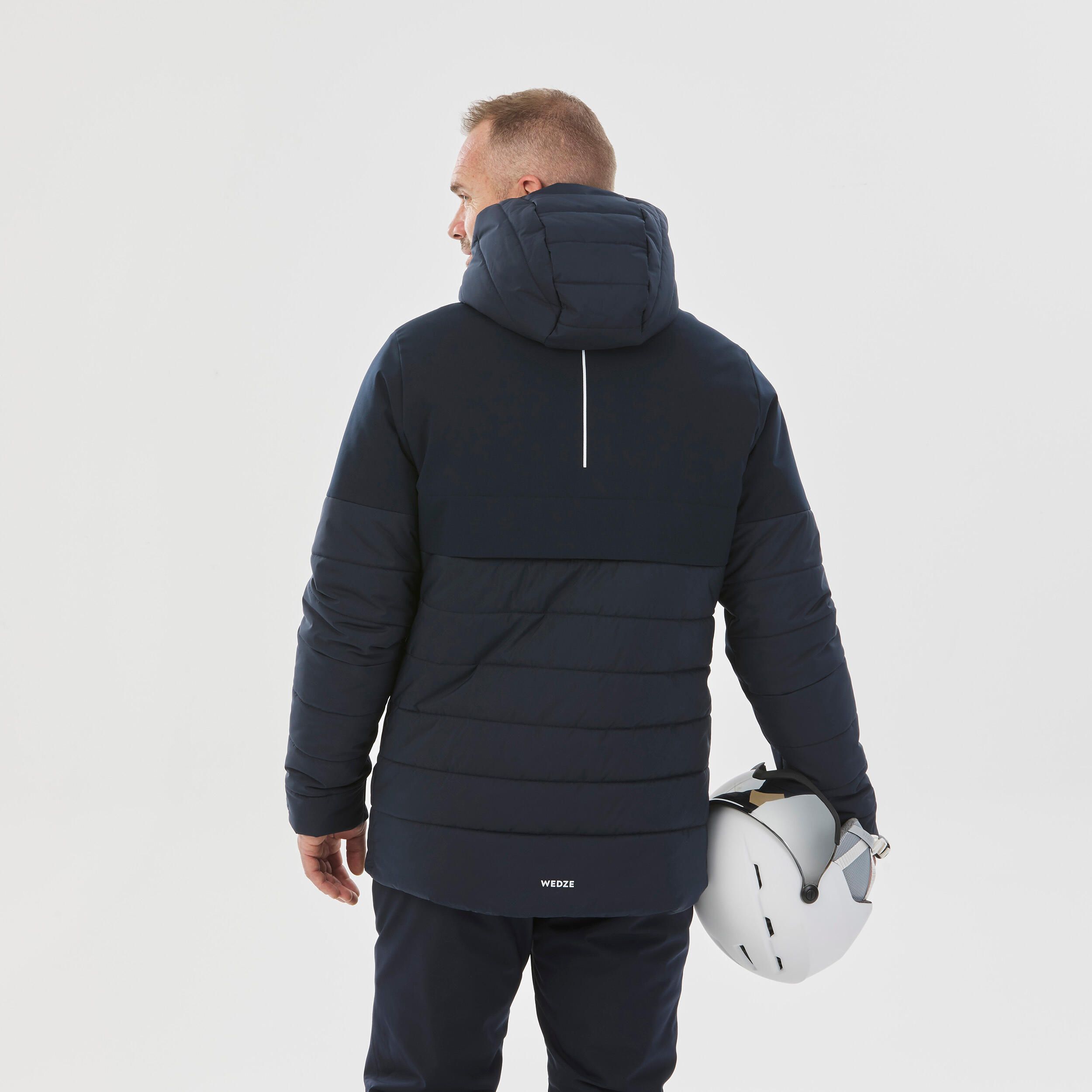 Casaco de ski e snowboard quente homem 100 - azul marinho