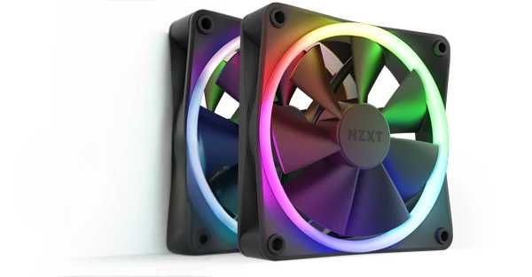 Par de Ventoinhas NZXT F120 RGB 120mm (Novas)