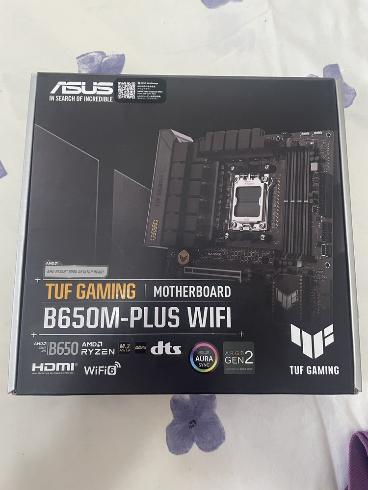 Motherboard ASUS TUF Gaming B650M-PLUS WiFi – NOVA, SELADA