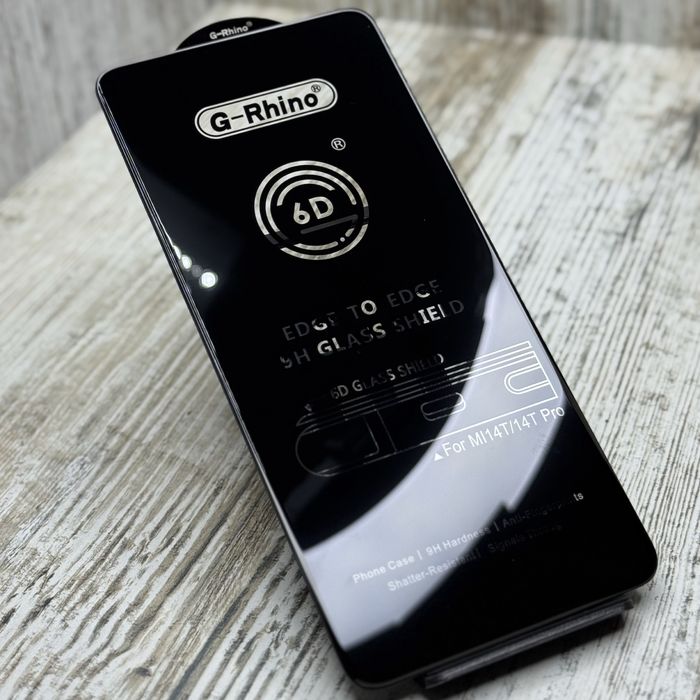 Преміальне захисне скло G-Rhino 6D на Xiaomi Redmi Note 14 4G Стекло