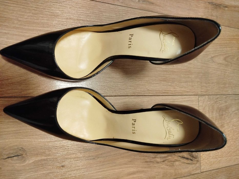 Чорні туфлі-лодочки Louboutin/Лобутени