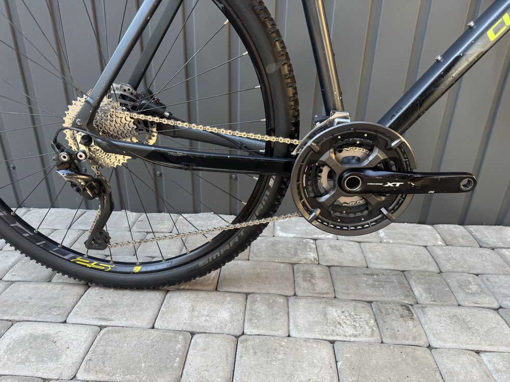 Велосипед Cube Cross Pro. RockShox Paragon, Shimano XT RD-T8000