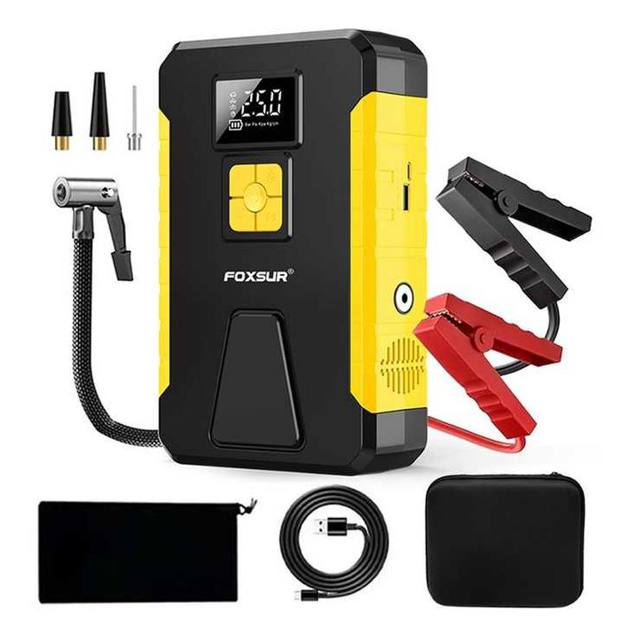 Mocny Jump Starter BOOSTER Rozruch PowerBank Ładowarka 39800 mAh 1200A