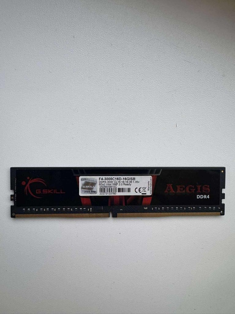 G.SKILL 8GB (1x8GB) 3000MHz CL16 Aegis DDR4