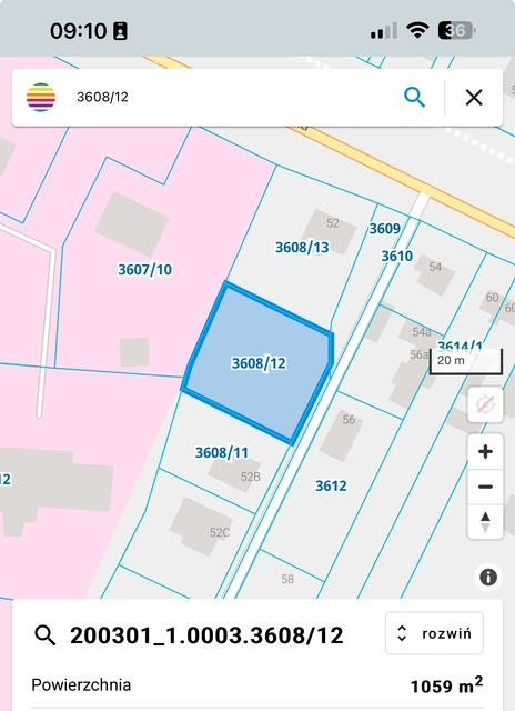 Działka ul. Białowieska -Bielsk Podlaski -1058 m²