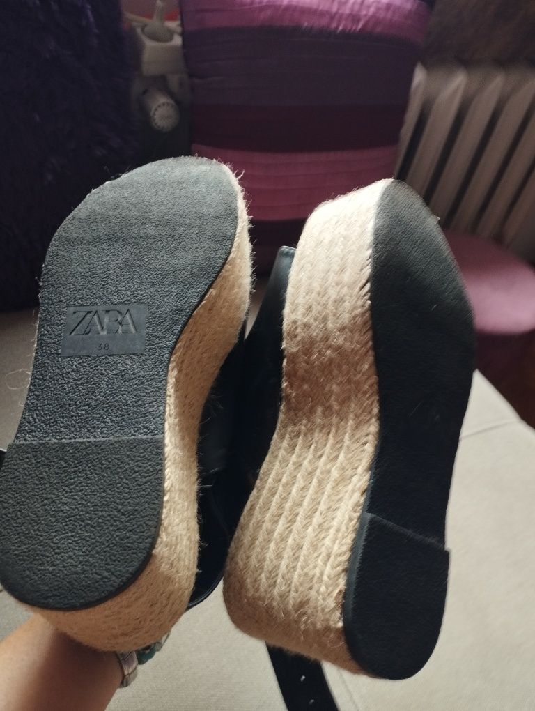 Espadryle platformy sandały 38/5 Zara