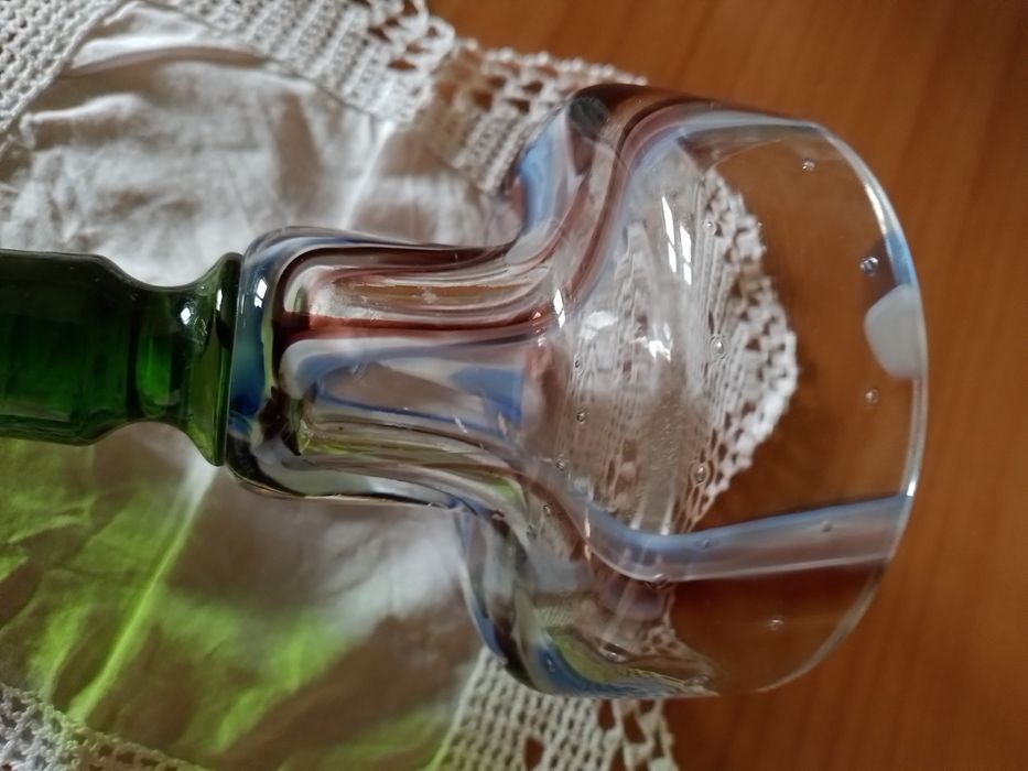 Castiçal em vidro murano