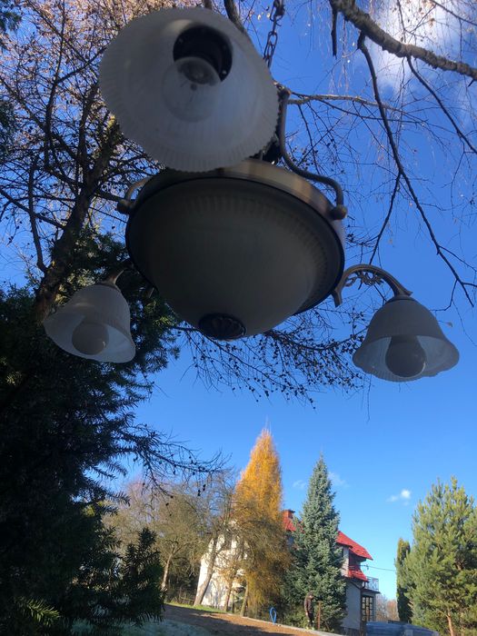 Żyrandol w stylu Ludwika XVI , mosiądz , szkło