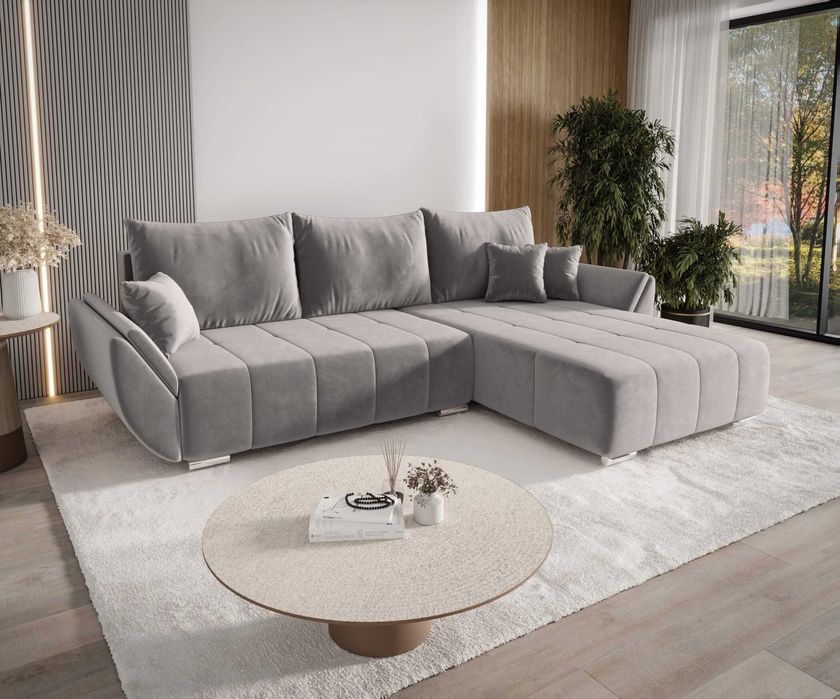 Narożnik Rozkładany Sydney L Wygodny Funkcja Spania Pojemnik