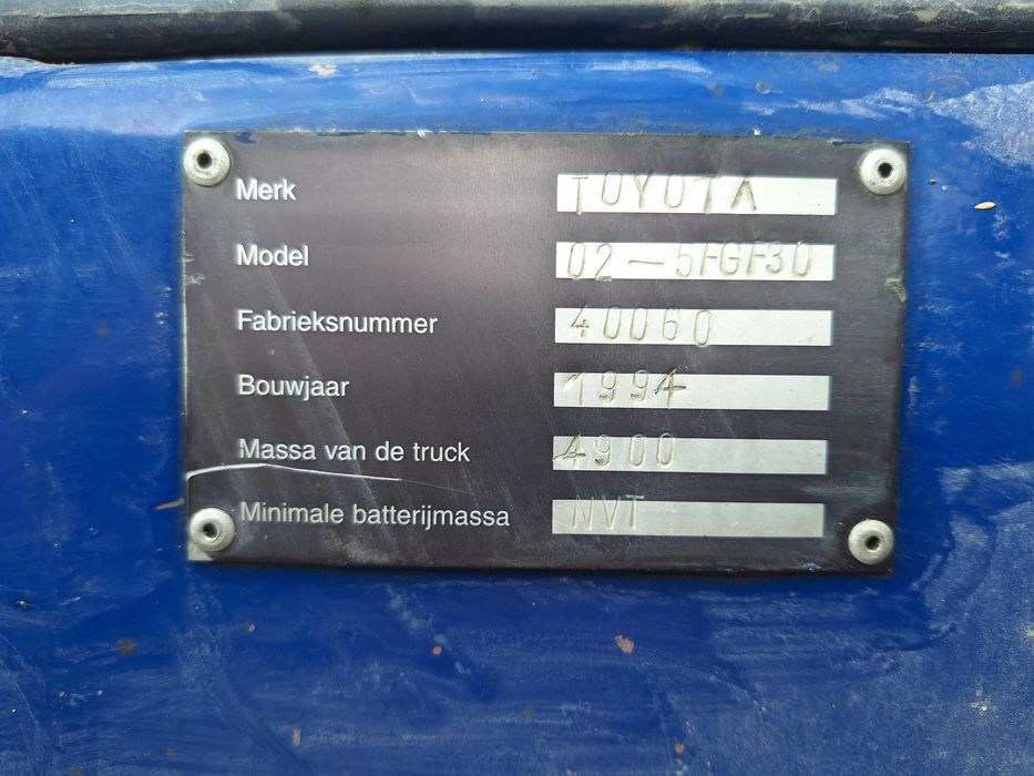 Wózek widłowy TOYOTA 5FG30