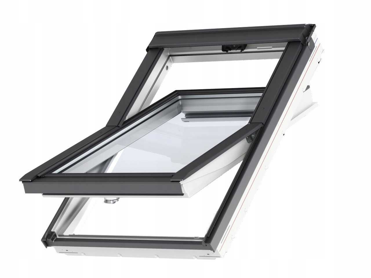 Okna dachowe VELUX GLU 0061B  pakietem 3-szybowym z kołnierzem 78x140