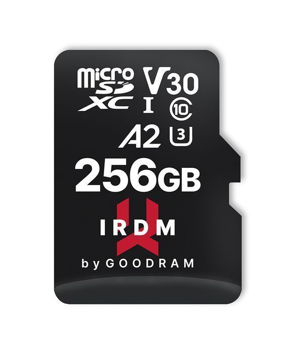 Karta pamięci micro sd GOODRAM IRDM - 256GB z adapterem UHS I U3 V30
