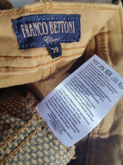 Джинсы Franco Bettoni Austria w44 stretch mustard.